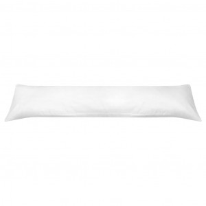Almohada corporal para dormir de lado 40x145 cm blanca H
