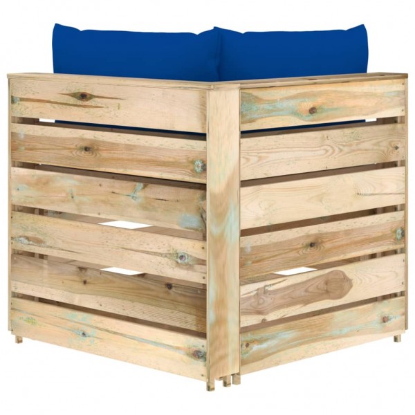 Sofá de canto seccional com almofadas M 5