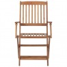 Sillas de exterior plegables 6 uds madera maciza acacia 3