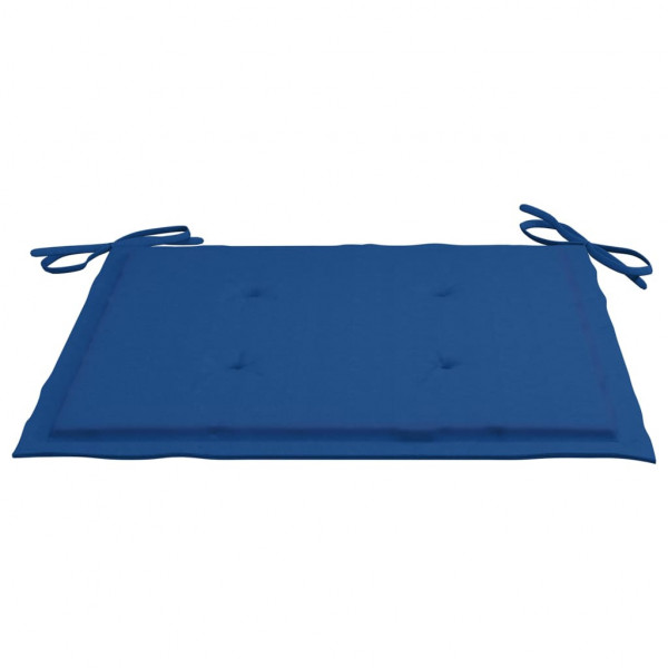 Almofadões p/ cadeiras jardim 2 pcs 50x50x4 cm oxford azul real M 3