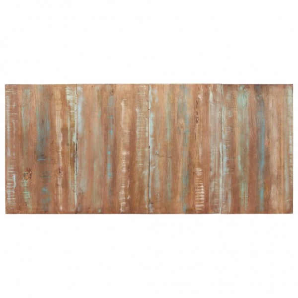 Mesa de jantar 200x90x76 cm madeira recuperada maciça M 4
