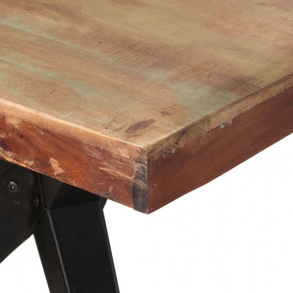 Mesa de comedor de madera maciza reciclada 200x90x76 cm M 5