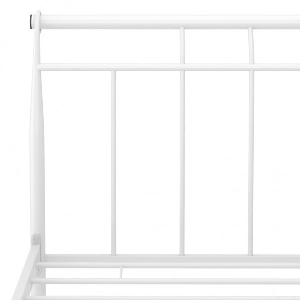 Estrutura de cama 160x200 cm metal branco M 5
