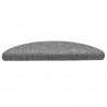Alfombrillas de escaleras autoadhesivas 5 uds gris 56x17x3 cm 5