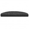 Tapetes de escada autoadesivos 5 peças 65x21x4 cm cinza escuro semicircular grande 5