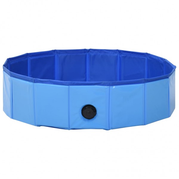 Piscina para perros plegable PVC azul 80x20 cm M 5