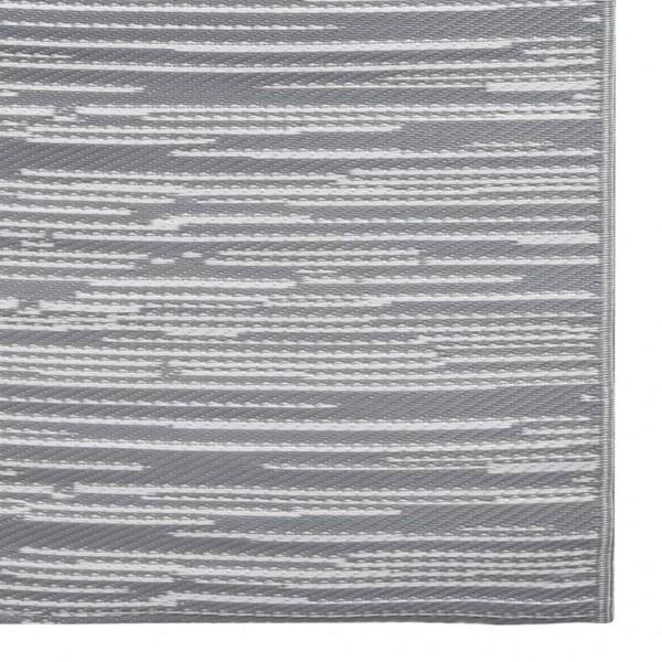 Tapete de exterior 160x230 cm ARAKIL PP cinzento M 5