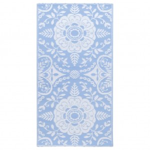 Tapete de exterior 80x150 cm ARAKIL PP azul-bebé H