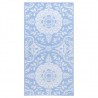 Alfombra de exterior PP azul bebé 80x150 cm 2