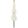 Sombrilla de 3 niveles con poste de aluminio arena 3.5 m 5