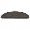 Alfombra autoadhesiva escalera sisal 15 uds antracita 56x17x3cm 3