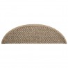 Alfombrilla autoadhesiva escalera sisal 15 uds beige 56x17x3 cm 4