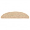 Tapetes escada adesivos aspeto sisal 15pcs 56x17x3cm bege-claro 3
