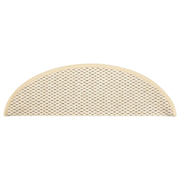 Tapetes escada adesivos aspeto sisal 15 pcs 56x17x3 cm berbere M 4