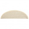 Alfombrilla autoadhesiva escalera sisal 15 uds crema 56x17x3 cm 4
