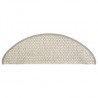 Alfombrilla autoadhesiva escalera sisal 15 uds beige 65x21x4 cm 3