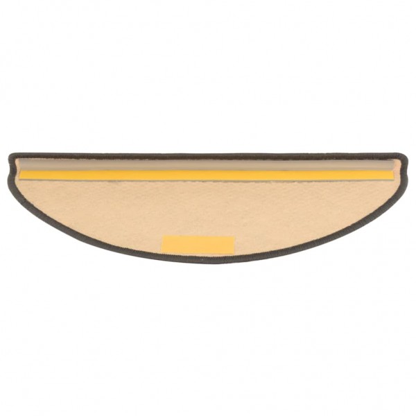 Tapetes escada adesivos aspeto sisal 15pcs 65x21x4 cm prateado M 5