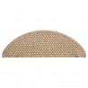 Alfombrilla autoadhesiva escalera sisal 15 uds arena 65x21x4 cm 3