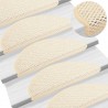 Tapetes escada adesivos aspeto sisal 15 pcs 65x21x4 cm berbere 1