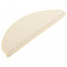 Alfombrilla autoadhesiva escalera sisal 15 uds crema 65x21x4 cm 2