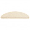 Tapetes escada adesivos aspeto sisal 15 pcs 65x21x4 cm berbere 3