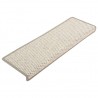 Alfombrilla autoadhesiva escalera sisal 15 uds beige 65x21x4 cm 2