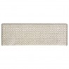 Alfombrilla autoadhesiva escalera sisal 15 uds beige 65x21x4 cm 4