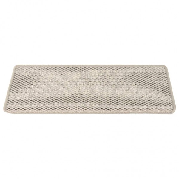 Alfombrilla autoadhesiva escalera sisal 15 uds 65x21x4 cm M 3