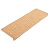 Alfombrilla autoadhesiva escalera sisal 15uds naranja 65x21x4cm 2