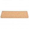 Alfombrilla autoadhesiva escalera sisal 15uds naranja 65x21x4cm 3