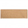 Alfombrilla autoadhesiva escalera sisal 15uds naranja 65x21x4cm 4