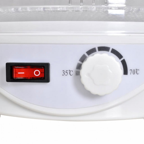 Desidratador de alimentos com 6 bandejas empilháveis redondo M 4