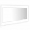 Espelho de casa de banho LED 100x8.5x37 cm acrílico branco 2