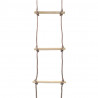 Escada de corda infantil 290 cm madeira 4