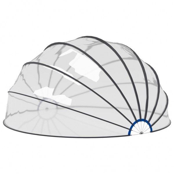 Cúpula de piscina 500x250 cm M 3