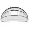 Cúpula de piscina 500x250 cm 5