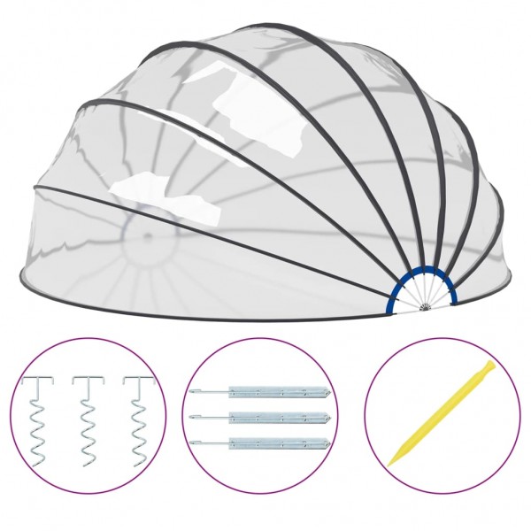 Cúpula de piscina 559x275 cm M 2