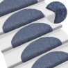 Alfombrilla autoadhesiva de escalera 5 uds 65x21x4 cm azul 1