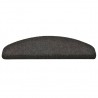 Tapetes de escada autoadesivos 10 peças 65x21x4 cm antracite semicircular grande 5