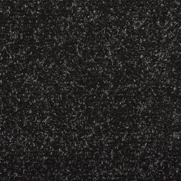 Tapetes de escada autoadesivos 5 peças 65x21x4 cm pretos com borda retangular M 3