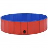 Piscina para perros plegable PVC rojo 120x30 cm 5