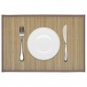 Individuais de mesa em bambu 6 pcs 30 x 45 cm castanho 1