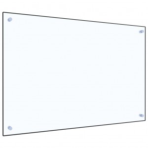 Painel anti-salpicos cozinha 90x60 cm vidro temp. transparente H