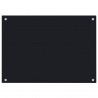 Protección salpicaduras cocina vidrio templado negro 70x50 cm 3