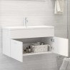 Mueble con lavabo madera de ingeniería blanco 3