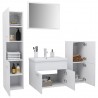 Conjunto de muebles de baño aglomerado blanco 3
