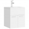 Mueble con lavabo blanco madera contrachapada 2