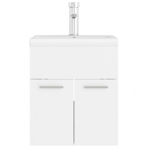 Mueble con lavabo blanco madera contrachapada M 5