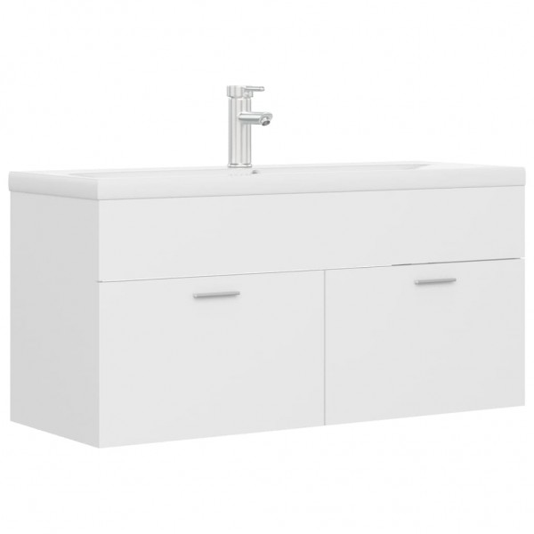 Mueble con lavabo madera de ingeniería blanco M 2