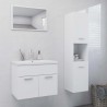 Conjunto de muebles de baño aglomerado blanco 1